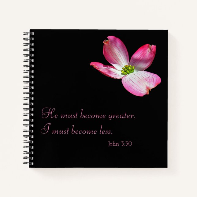 Cuaderno John 3:30 Journal Notebook (Anverso)