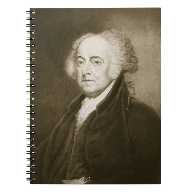 Cuaderno John Adams, 2do Presidente de los Estados Unidos (Frente)