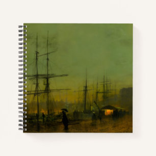 Cuaderno John Atkinson Grimshaw Glasgow Docks