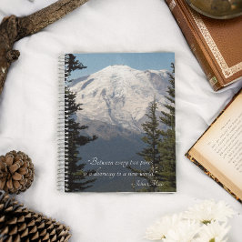 Cuaderno John Muir Cita Monte Rainier Escenario