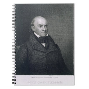 Cuaderno John Quincy Adams, grabado por John Wesley Paradis