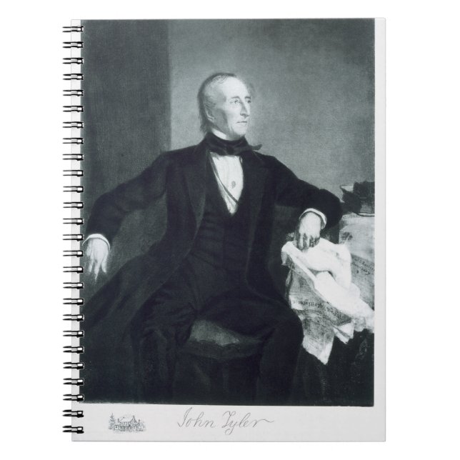 Cuaderno John Tyler, 10mo Presidente de los Estados Unidos (Frente)