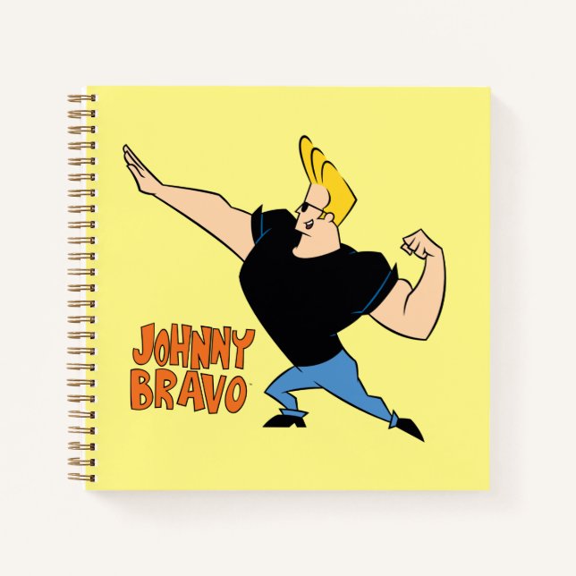 Cuaderno Johnny Bravo Flexing (Anverso)