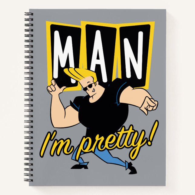 Cuaderno Johnny Bravo - Hombre, soy Bonito (Anverso)