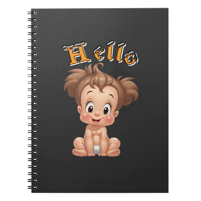 Cuaderno joie de bébé heureuse, et bonheur. (Frente)