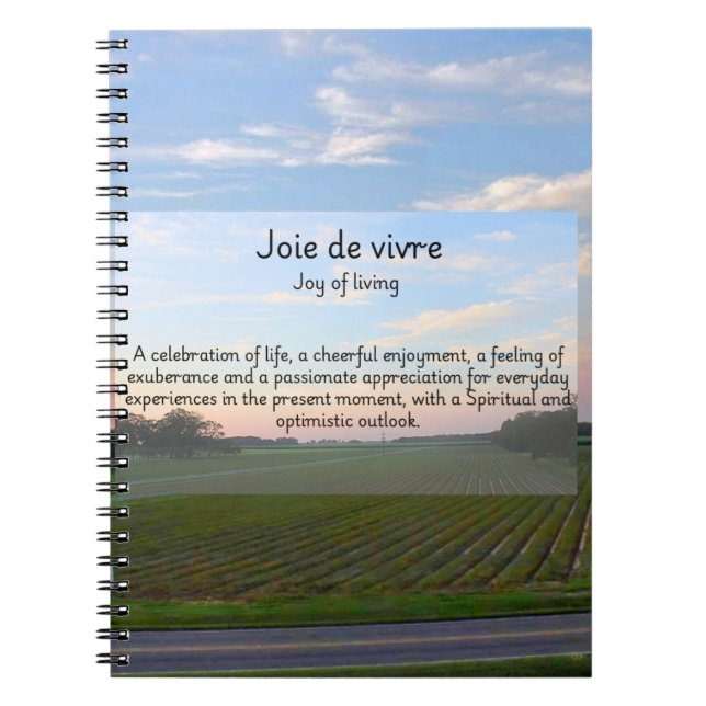 Cuaderno Joie de vivre (Frente)