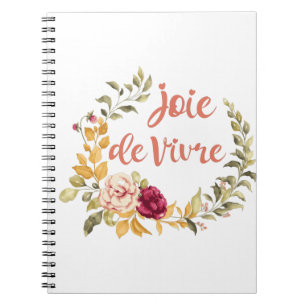 Cuaderno Joie de Vivre French Saying