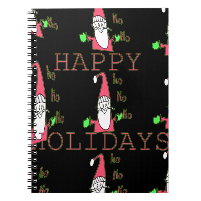 Cuaderno Jolly Mouse Santa: Un Ilustracion divertido de vac (Frente)
