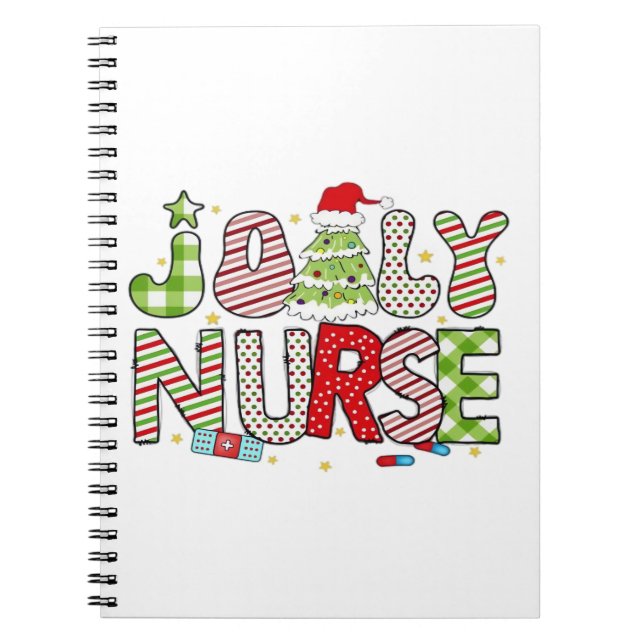 Cuaderno Jolly Nurse, camiseta clásica de Halloween (Frente)