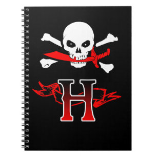 Cuaderno Jolly Roger H Monograma Inicial