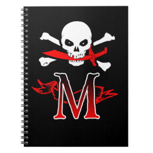 Cuaderno Jolly Roger M Monograma Inicial