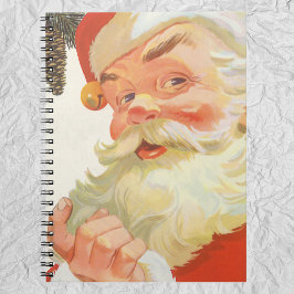 Cuaderno Jolly Santa Claus con una Navidad secreta y vintag