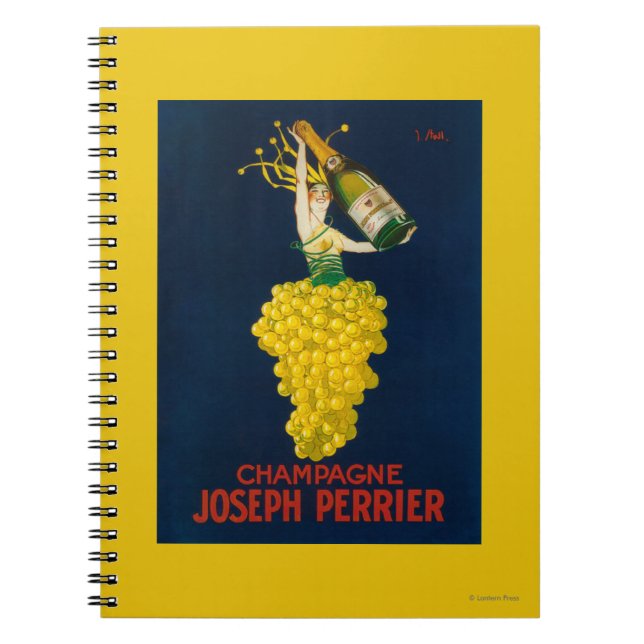 Cuaderno Joseph Perrier Champagne Poster Promocional (Frente)
