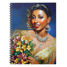 Cuaderno Josephine Baker Floral Art