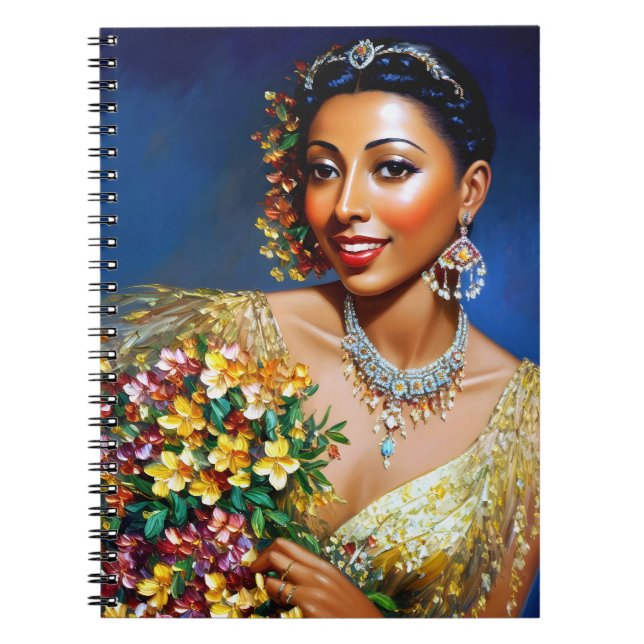Cuaderno Josephine Baker Floral Art (Frente)