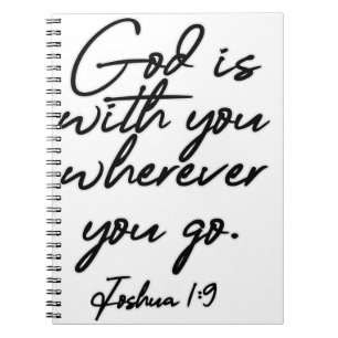 Cuaderno Joshua 1-9 God is with you wherever you go