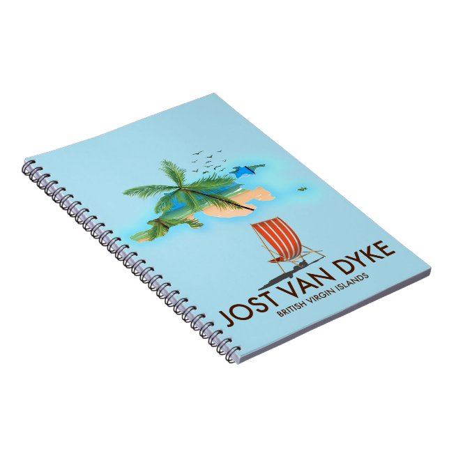 Cuaderno jost van dyke Islas Vírgenes Británicas. (Lado Derecho)