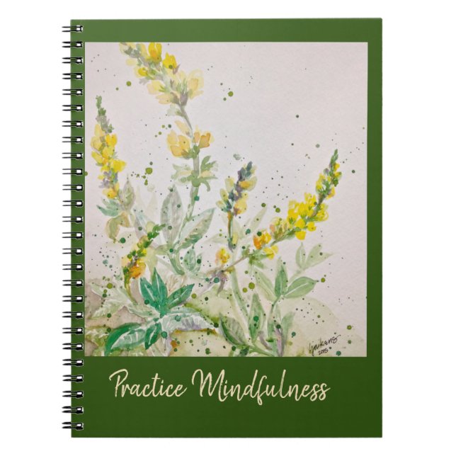 Cuaderno Journal-"Mindness" - Flores silvestres de Pine Mtn (Frente)