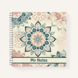 Cuaderno JOURNAL Pastel Mandala portátil personalizado
