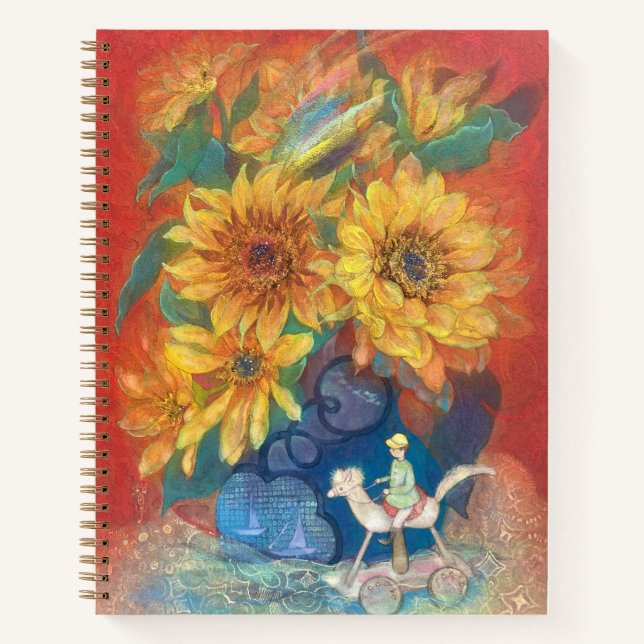 Cuaderno Journey of Whimsy: Sunflower & Rainbow  (Anverso)