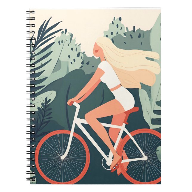 Cuaderno Joven Chica Floral Citrus Bockup (Frente)