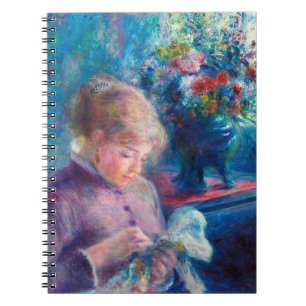 Cuaderno Joven cosiendo por Pierre-Auguste Renoir