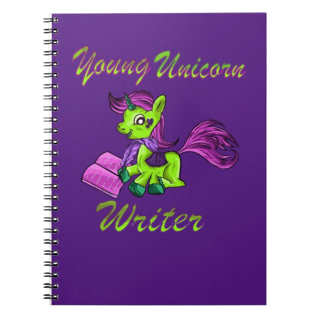 Cuaderno Joven escritor de Unicornio (Frente)