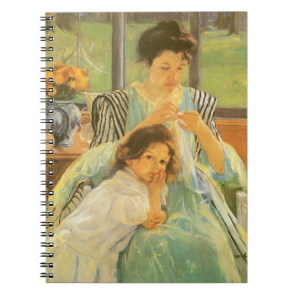 Cuaderno Joven Madre Cosendo de Mary Cassatt, Arte Antiguo