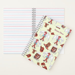 Cuaderno Joven vaquero y caballo