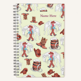Cuaderno Joven vaquero y caballo