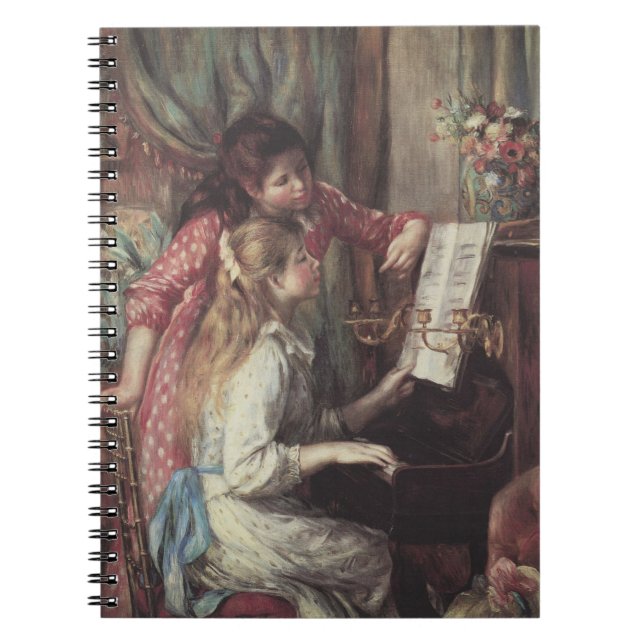Cuaderno Jóvenes muchachas en el piano de Pierre Renoir (Frente)