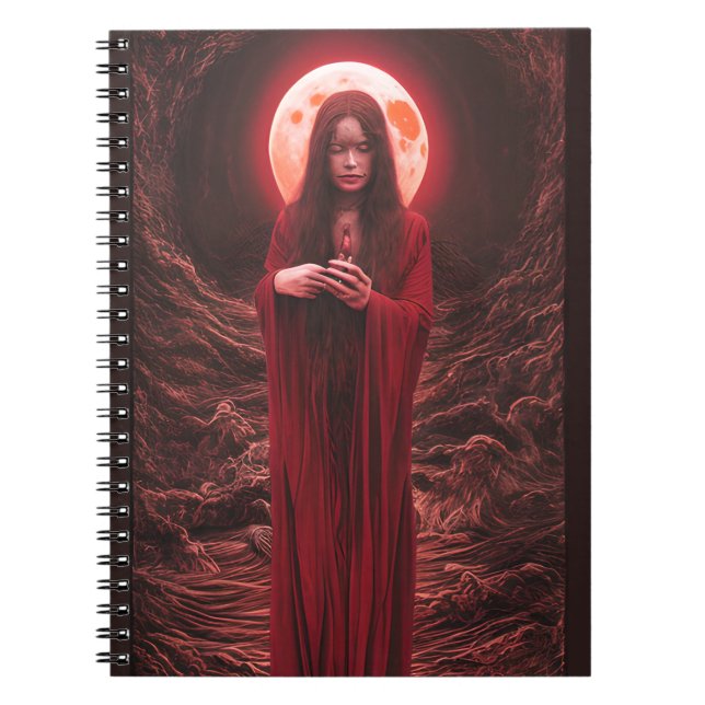 Cuaderno Jóvenes Sacerdotes Rezando A La Luna De Sangre (Frente)