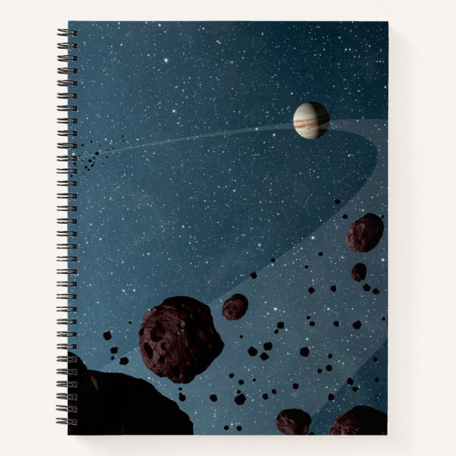 Cuaderno Jovian Trojans Asteroides. (Anverso)