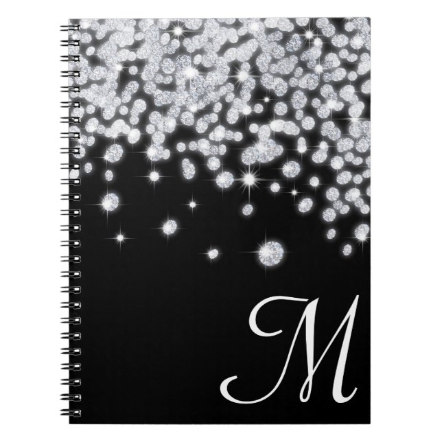 Cuaderno Joyas de Diamond Jewelry Monograma libro de notas  (Frente)