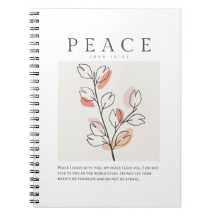 Cuaderno Juan 14:27 La paz les dejo con ustedes
