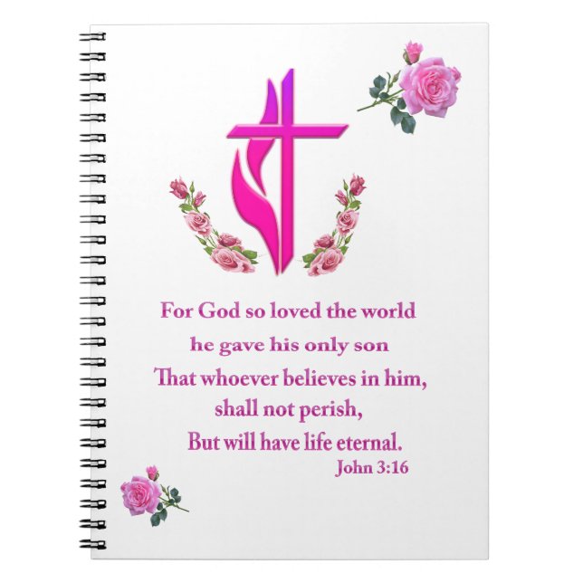 Cuaderno Juan 3:16 (Frente)