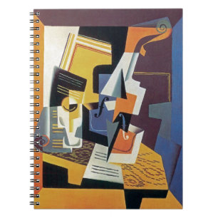 Cuaderno Juan Gris - Violín y vaso - Arte abstracto