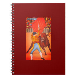 Cuaderno Juarez, MX Capa de Matador con Toro Cargando