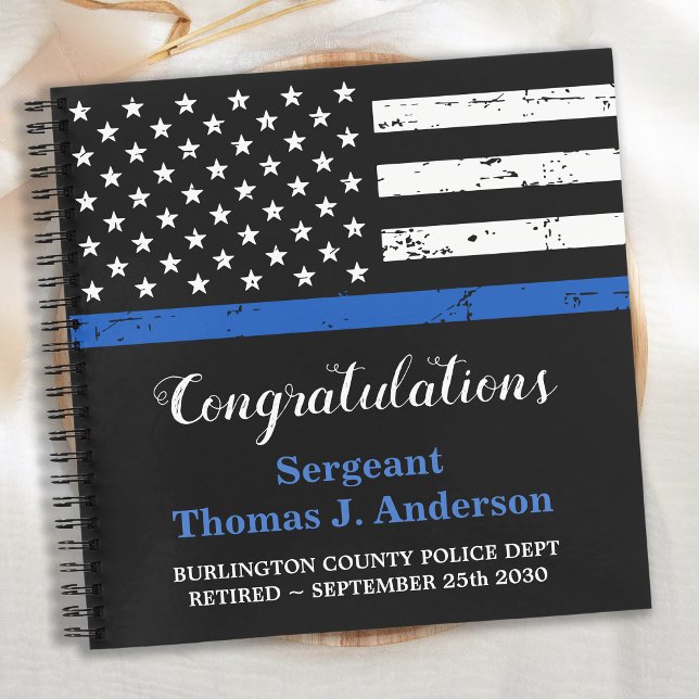 Cuaderno Jubilación policial Personaliza a Invitado De Líne (Subido por el creador)