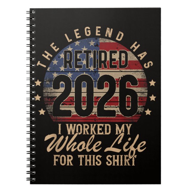 Cuaderno Jubilado Trabajé Toda la Vida para Esto (Frente)