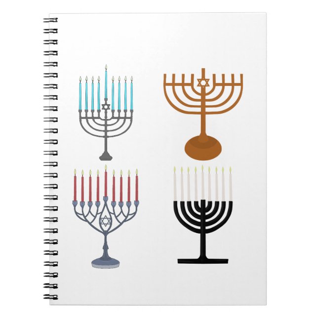 Cuaderno Judaísmo Hanukkah Religión judía (Frente)