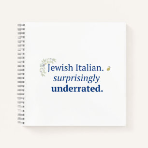 Cuaderno judío italiano sorprendentemente infraval
