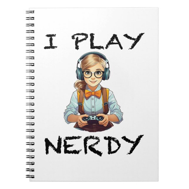 Cuaderno Juego al chica de los jugadores nerds (Frente)