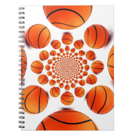 Cuaderno Juego de básquetbol de campeones: Court Vision Kal