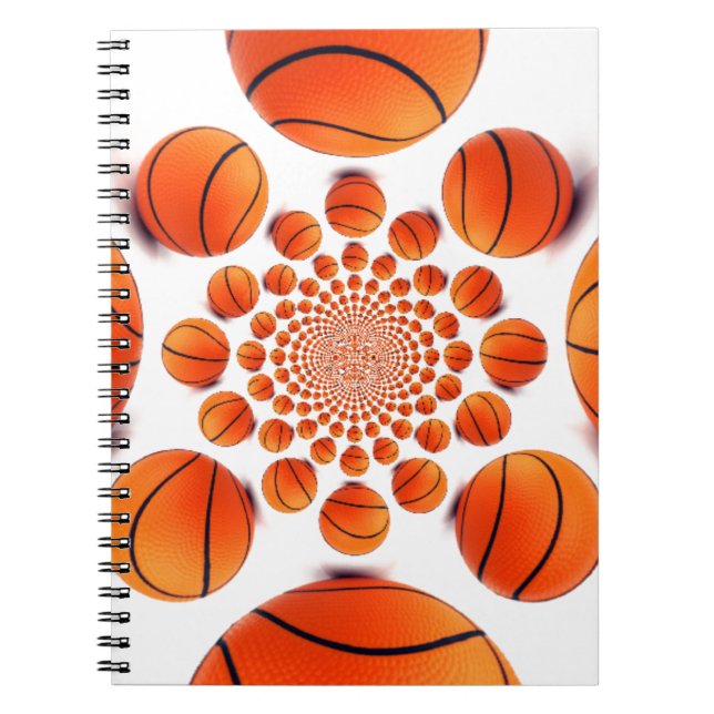 Cuaderno Juego de básquetbol de campeones: Court Vision Kal (Frente)