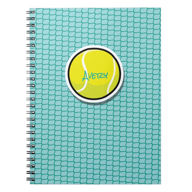 Cuaderno Juego de bolas de tenis NOMBRE NOMBRE del equipo d (Frente)