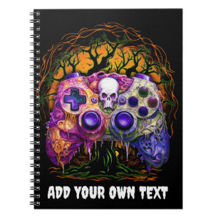 Cuaderno Juego de Halloween, detestable controlador, disfra