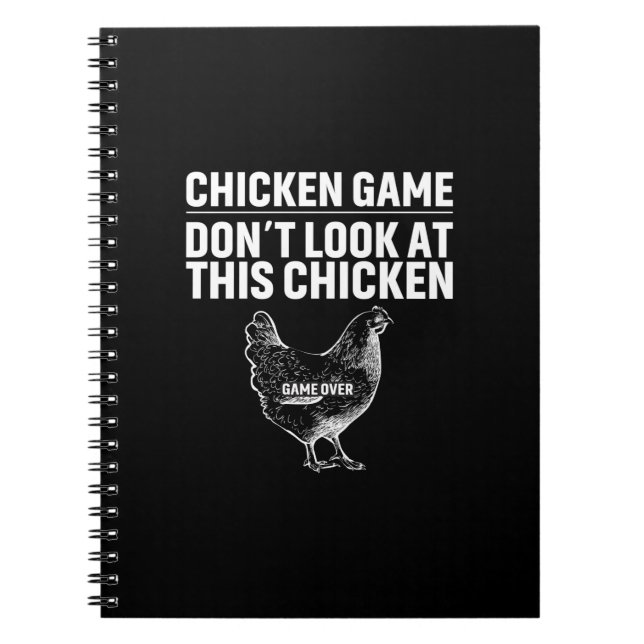 Cuaderno Juego de pollo arte de pollo (Frente)