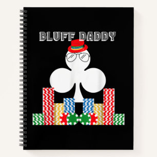 Cuaderno Juego divertido Bluff Daddy Poker Casino Texas