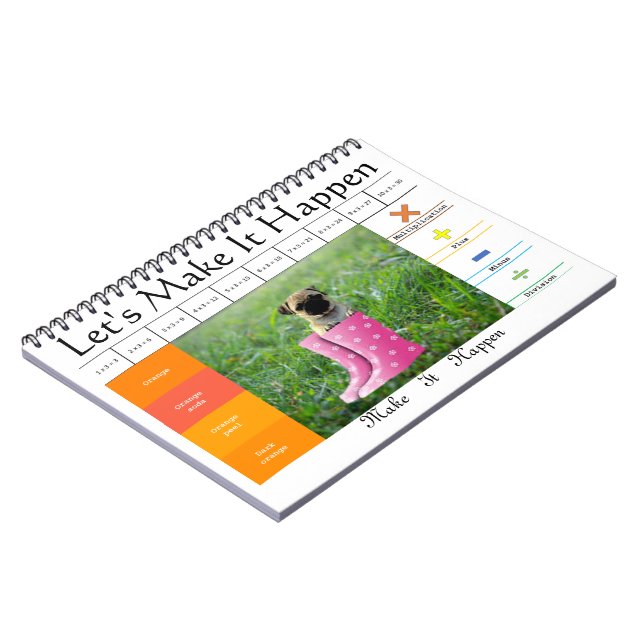 Cuaderno Juego educativo de perro divertido  (Lado Izquierdo)